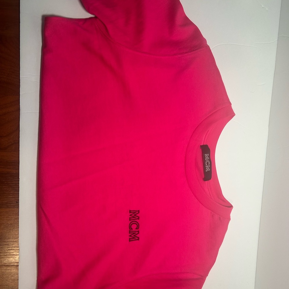 MCM Fuchsia Tee with Logo
